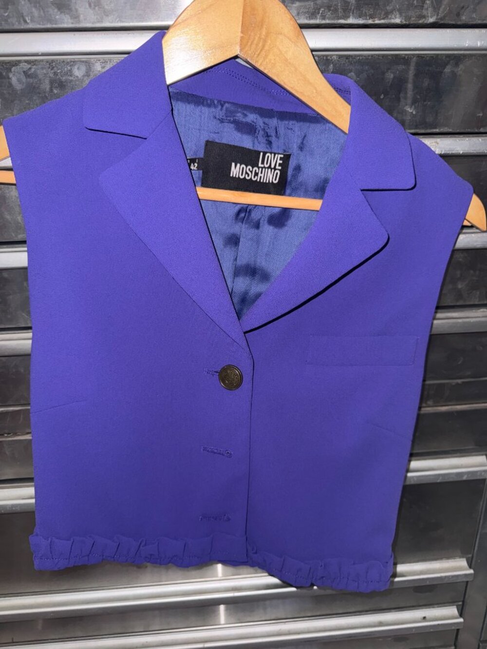 Love Moschino Purple Women's Vest Jacket- Size 6